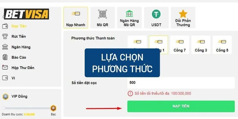 Các phương thức bạp tiền 